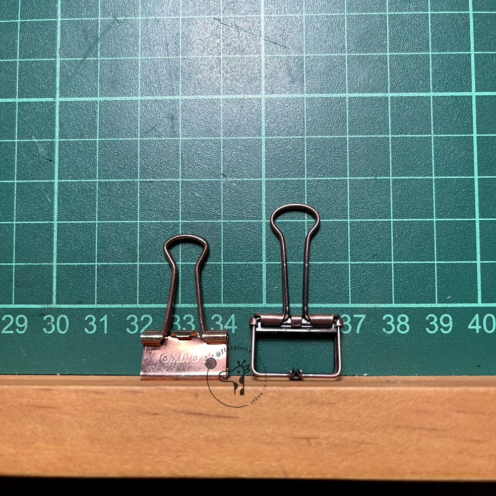 

[NEW & USED] JOYKO Binder Clip Rose Gold(5pcs) & Metal Wire Binder Clip Bronze 1.9 mm (1 pcs)