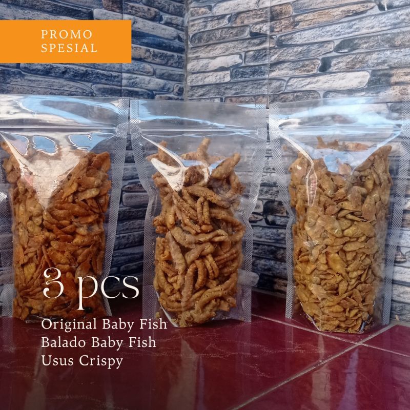 

Pepetek Crispy | Original & Balado | Usus Crispy |Paket Hemat [ 3 Pcs ] Cemilan Snack