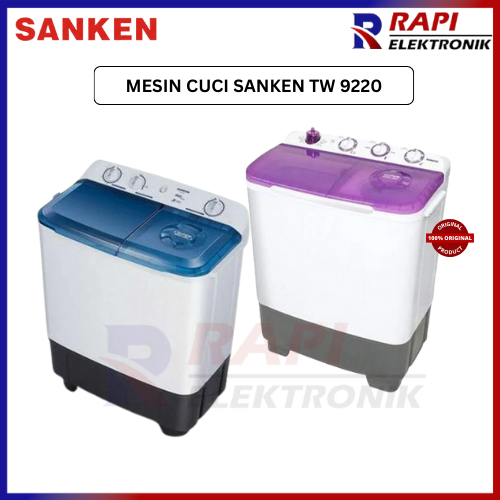 MESIN CUCI SANKEN TW 9220 - Mesin Cuci Sanken Kapasitas 9 kg