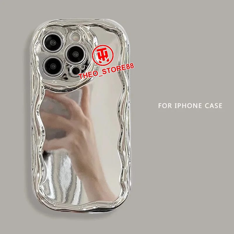 CASE IPHONE X IPHONE XS IPHONE XS MAX SOFT CASE WAVY CHROME CASE MELTING