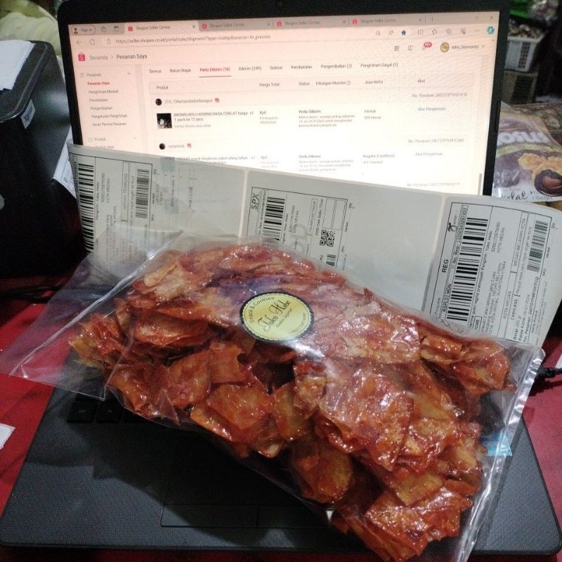 

KERIPIK UBI SAMBAL PEDAS MANIS KILOAN 500g