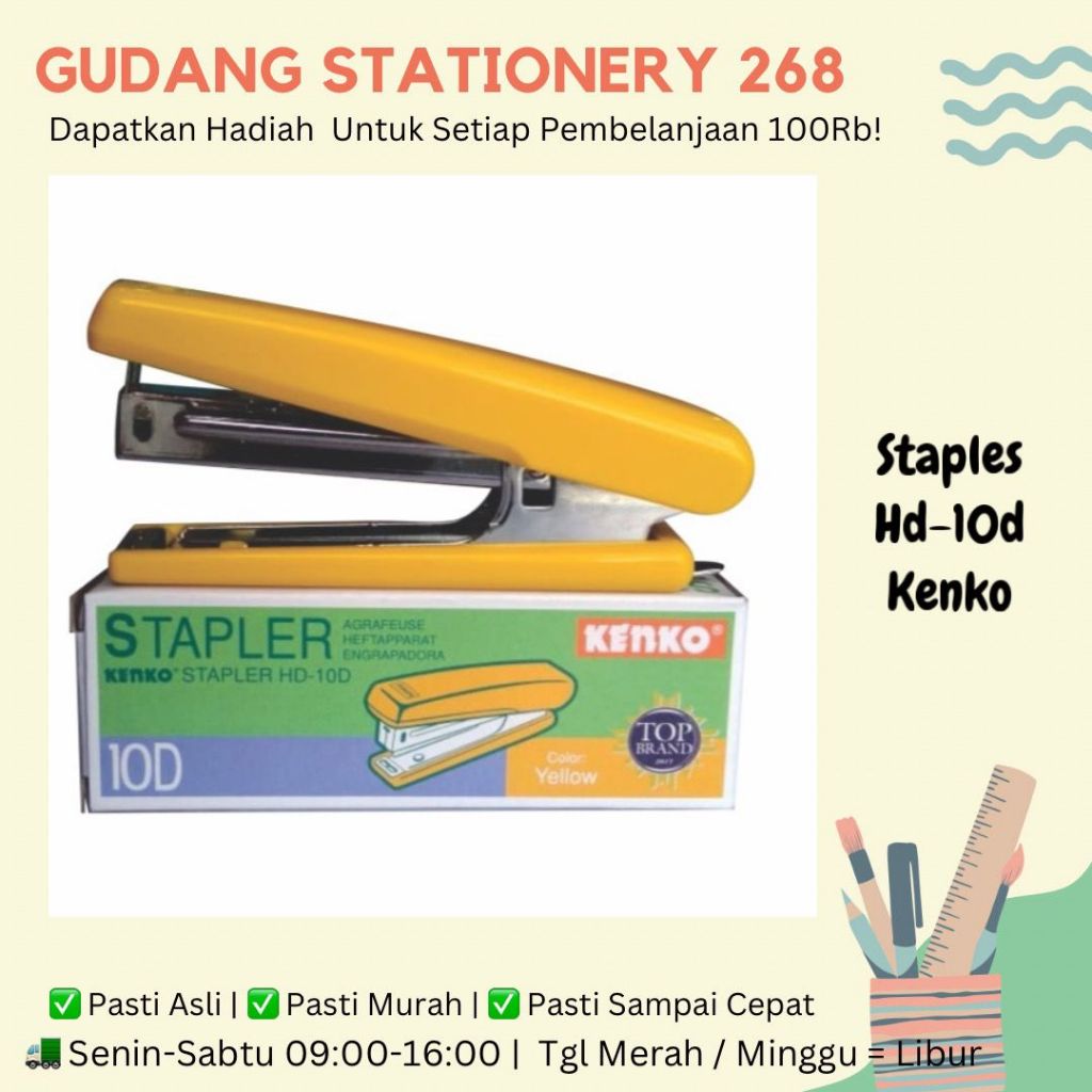 

Staples Kenko HD-10D / Kenko Stapler HD-10D / Mesin Staples Kenko / Kenko Staples HD-10D