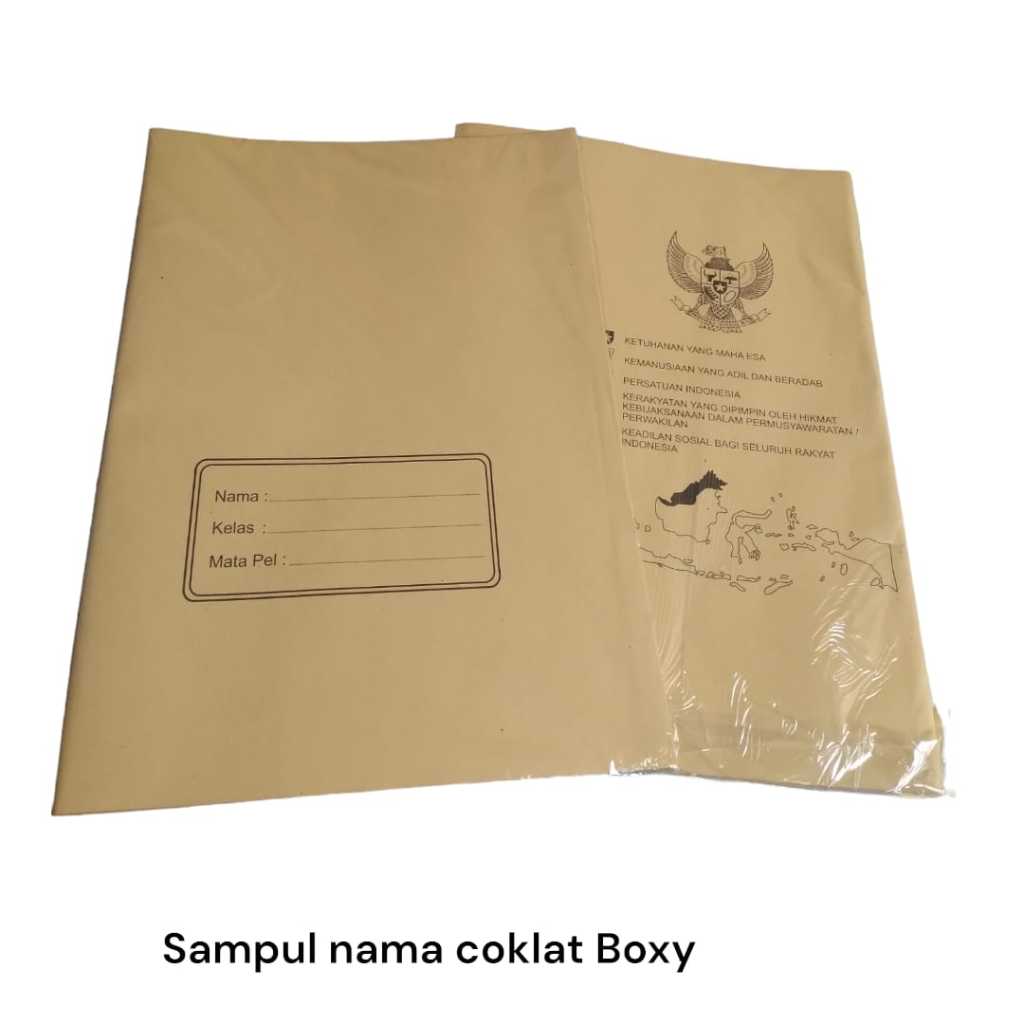 

Sampul Buku Coklat Kertas Samson Boxy Besar Bigbos isi 20's + Nama