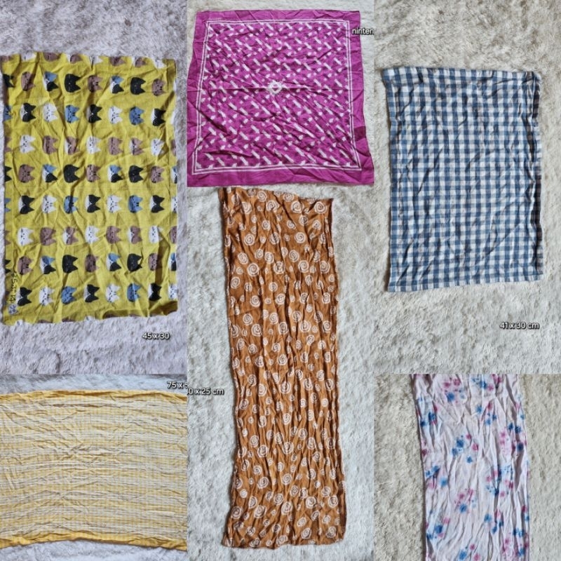 Ready Stock Japan Sapu Tangan Taplak Kucing Kotak Doraemon Anime Nintendo Shabby