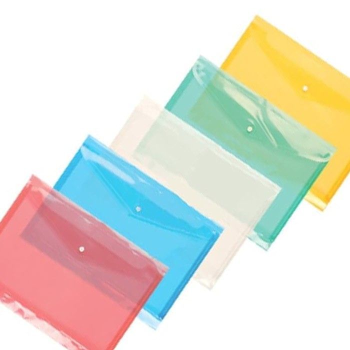 

inline badge12 Pcs BIG Map Kancing F4 Folio Plastik Transparan Dokumen Punggung