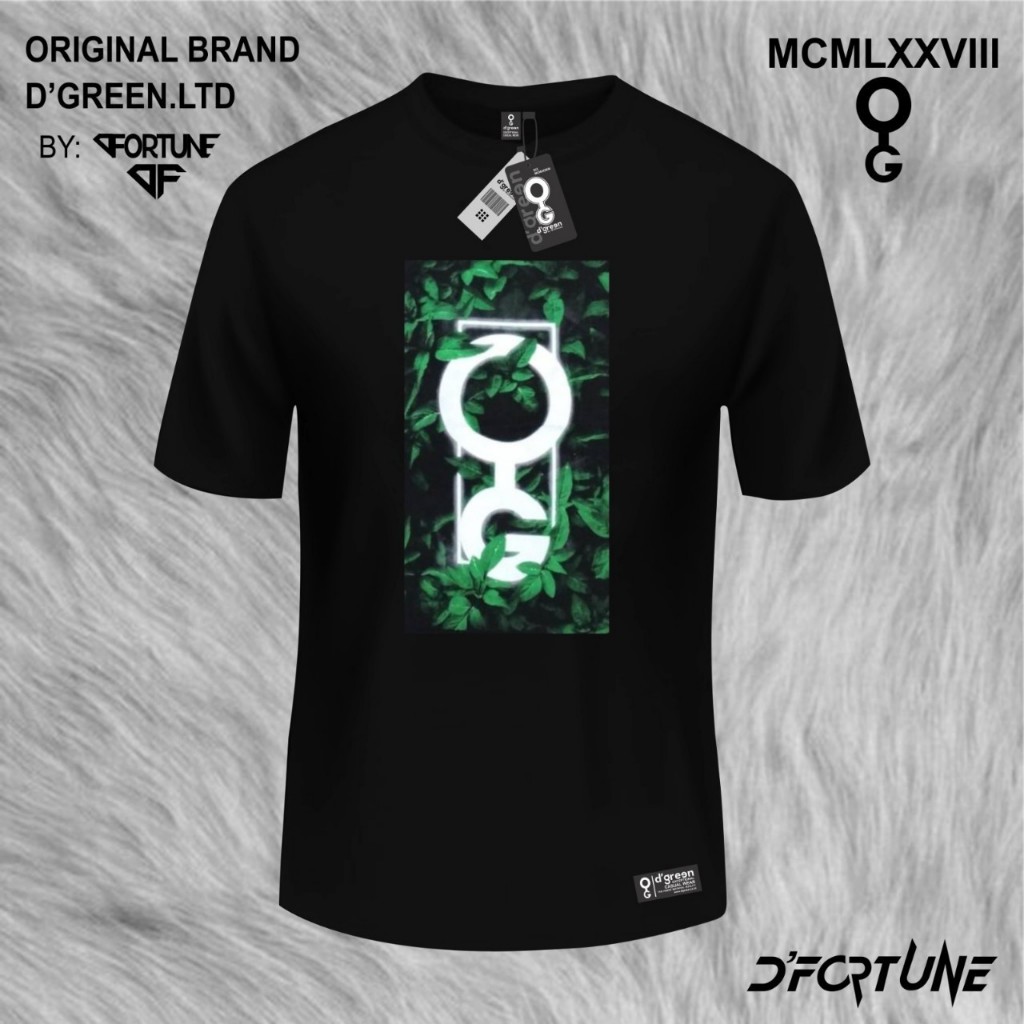 Green Kaos Cowok Distro Keren Kaos Model Baru 2024 Pria Kasual Cotton 30s Hijau