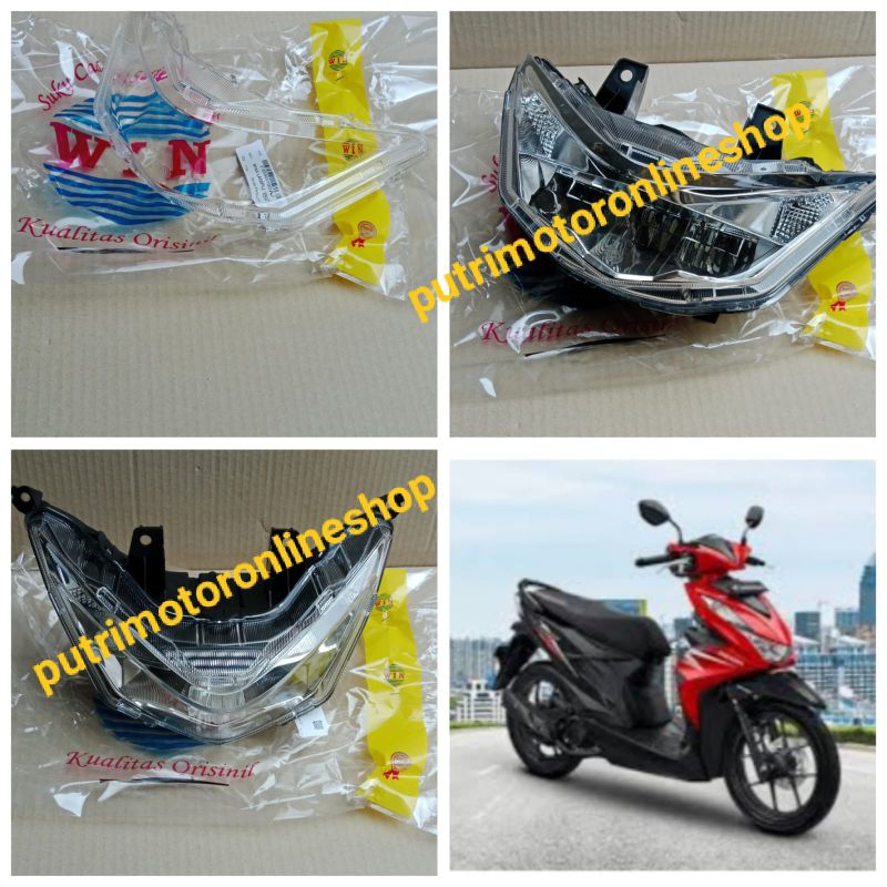 lampu reflektor  depan beat deluxe 2020 2021 2022 2023