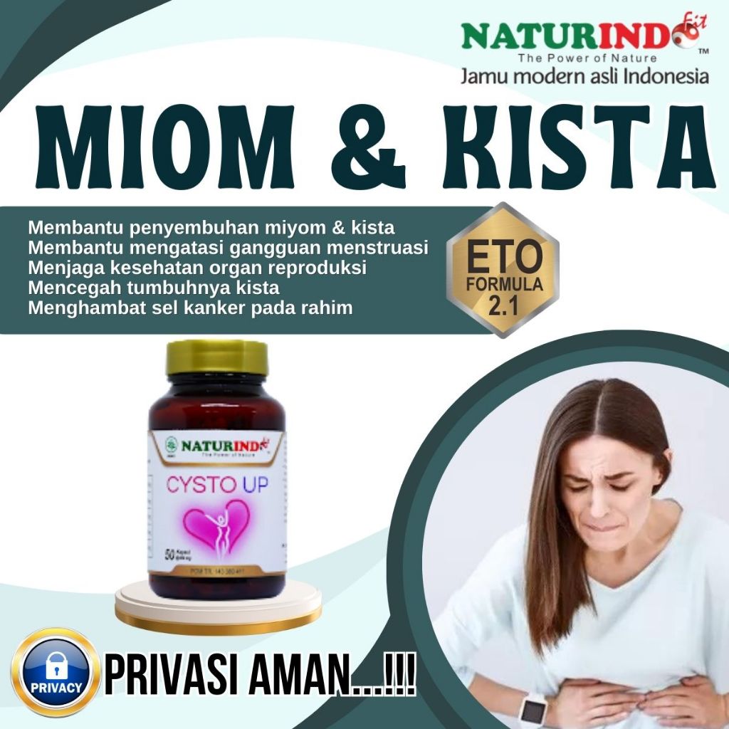cisto up naturindo Obat Kista Miom Bartholin Ovarium Kista Endometriosis Herbal Ampuh Naturindo