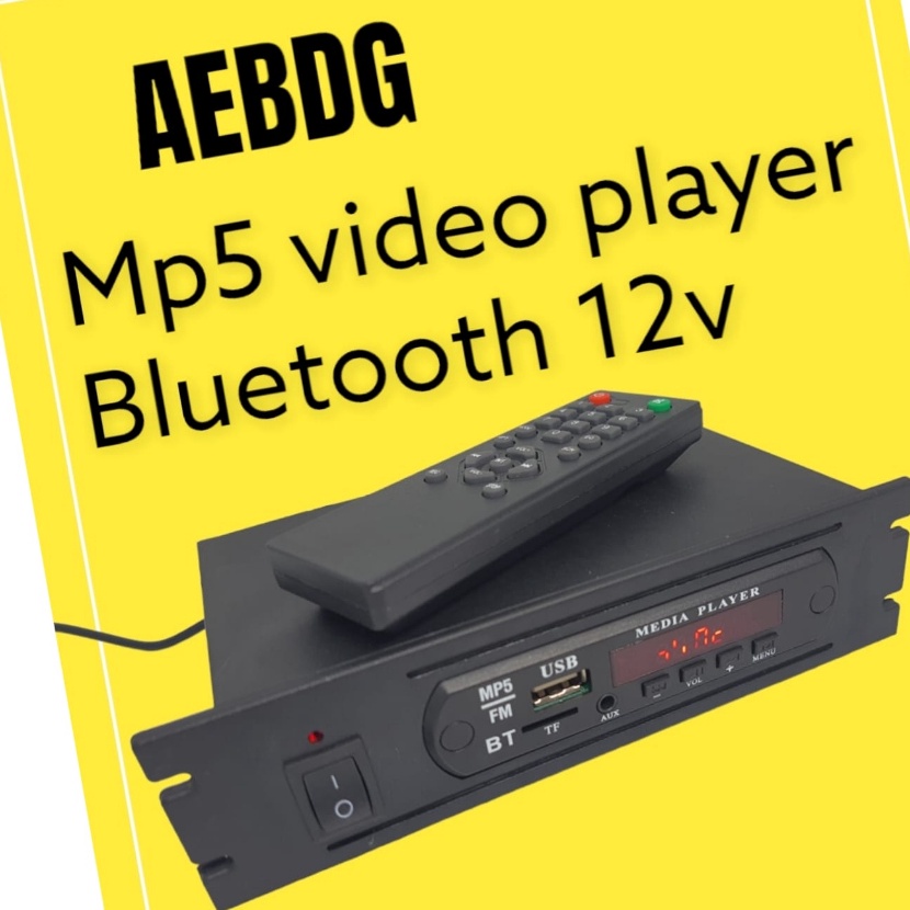 HJ6 AYABDG Rakitan mp5 mp4 mp3 Video Player Bluetooth 12V  AMPLI RADIO SPEAKER AKTIF  MP5 BOX PLUS A