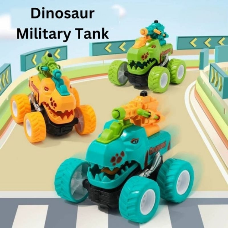Mainan Mobil Dino Military Tank Stunt Car