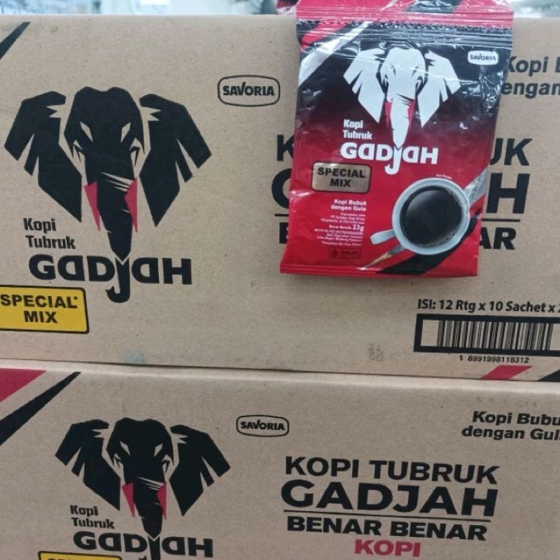 

KOPI GADJAH SPESIAL MIX 23gr RENCENG ( ISI 10 sachet)