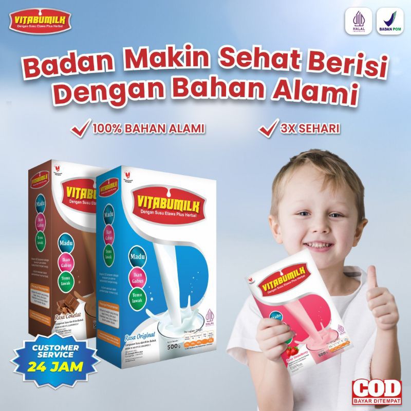 

VITABUMILK SUSU ETAWA EXTRA MADU 500g | Susu Membantu Meningkatkan Anak 500g