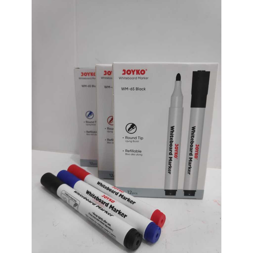 

spidol whiteboard marker joyko / spidol bisa di isi ulang joyko wm 65