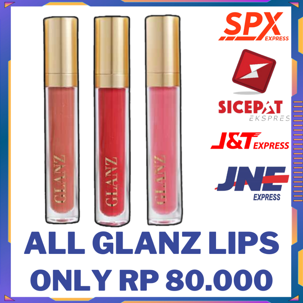 PROMO HEMAT GLANZ LIPSTICK LIP CHEEK CREAM BIBIR PIPI LEMBUT NYAMAN RINGAN KK INDONESIA