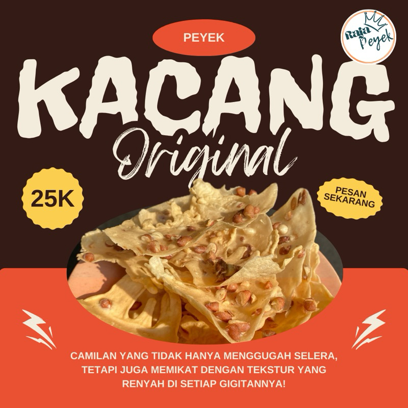 

Raja peyek - peyek rempeyek kacang origial berat 300gr