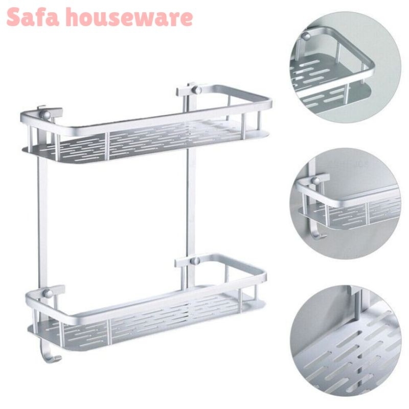 Rak Sabun Kamar Mandi 2 Tingkat Rak Kamar Mandi Anti Karat