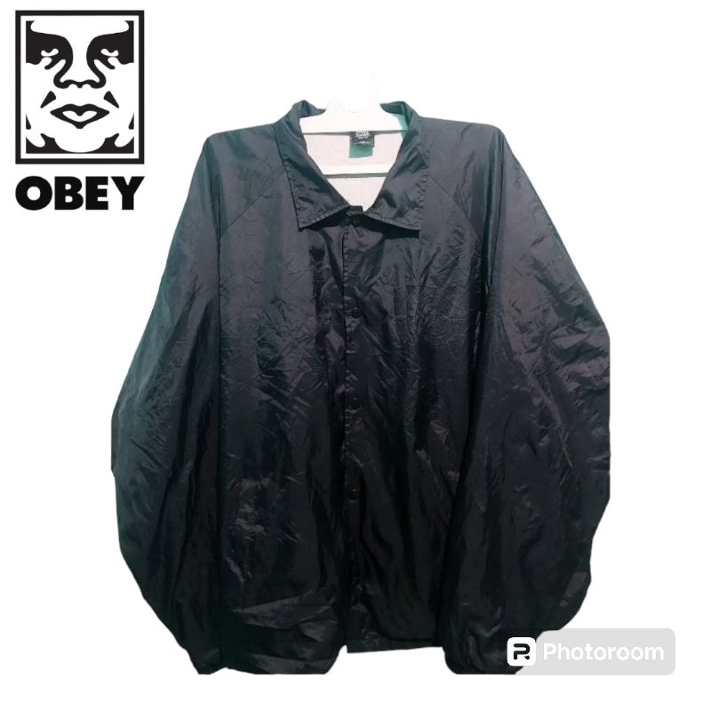 OBEY JACKET COACH 2nd/thrift/preloved murah