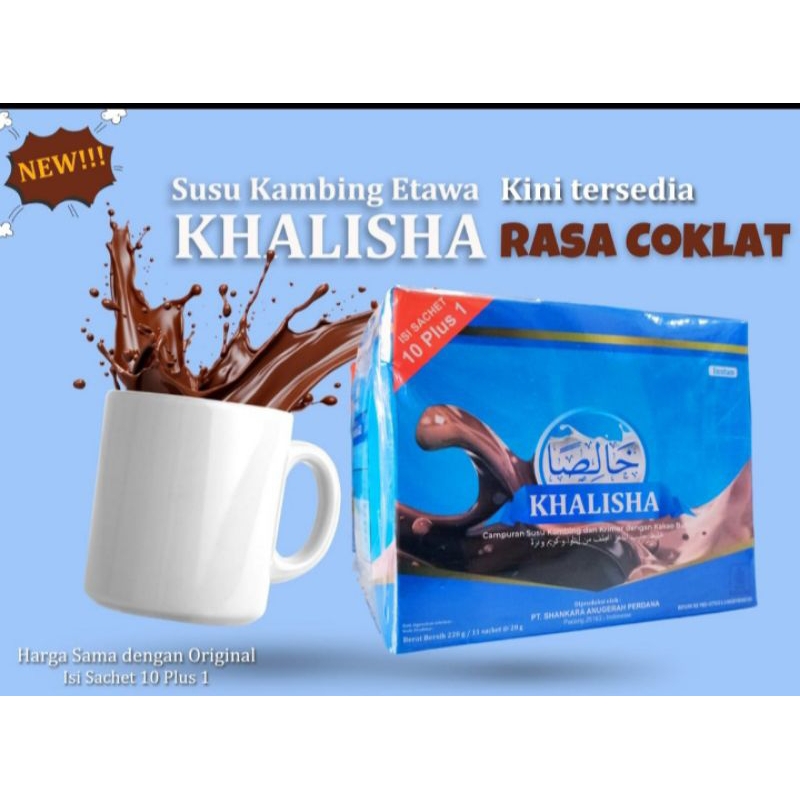 

Susu kambing etawa KHALISHA rasa coklat