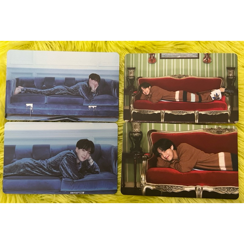 Photocard BTS Official — Taehyung V Suga Yoongi BE Essential Konsep Boboan