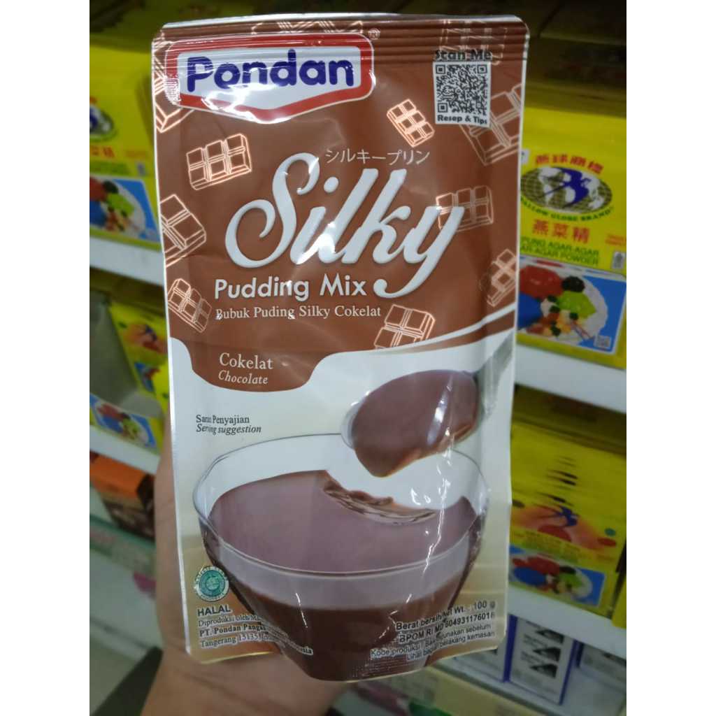 

Pondan Silky Puding Mix Rasa Coklat 100gr