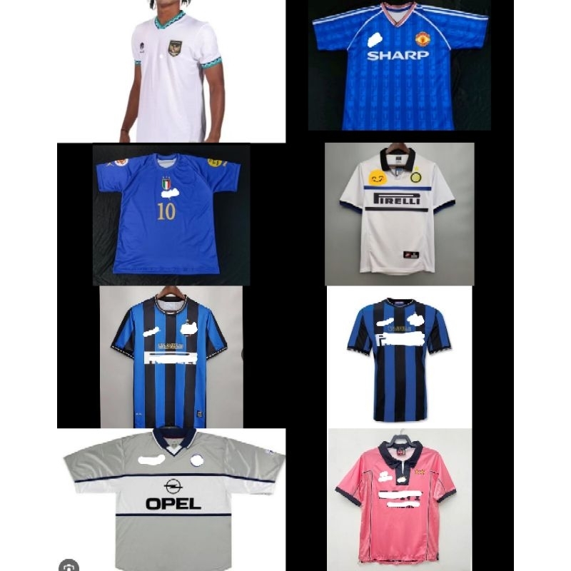 Jersey Inter 1998/1999 Away/Jersey Interisti Away 1998 Retro/Jersey Italy 2004/Jersey Timnas Indones