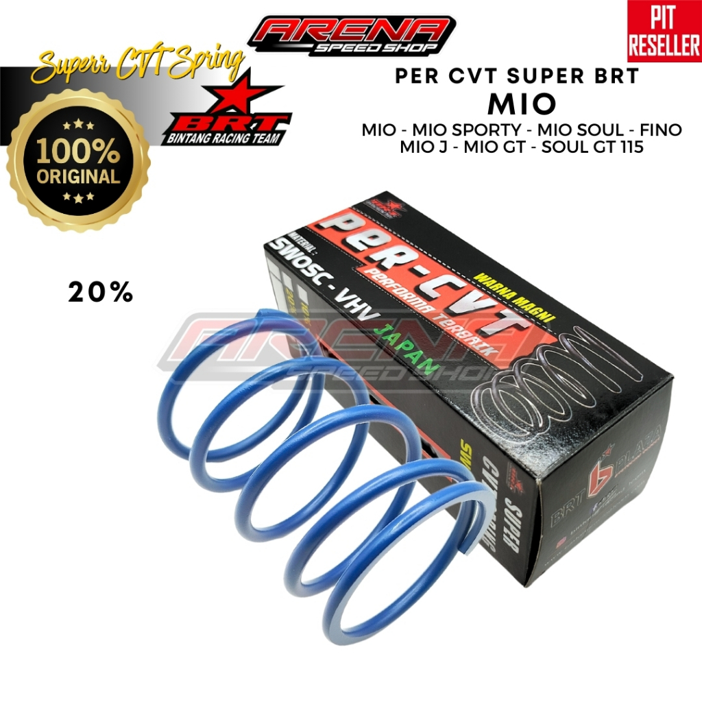 BRT Super CVT Spring 20% Mio - Per CVT Biru Mio Soul GT 115 Mio Sporty Mio J 1500 RPM Original BRT