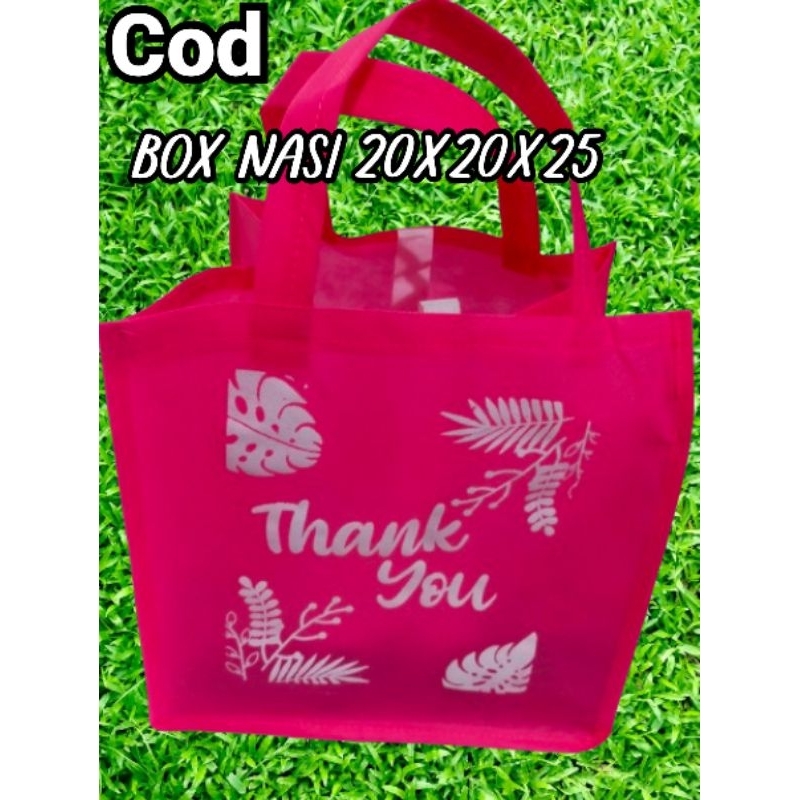 

ready stok tas box nasi 20x20x25