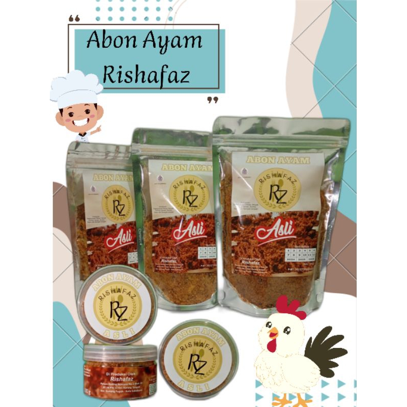 

Abon Ayam original/Abon Ayam Special/Abon Ayam Rishafaz