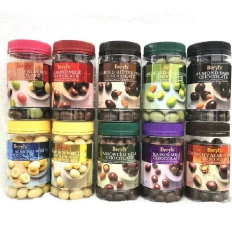 

Beryls choco Jar 400gr Almond/Milk/raisin