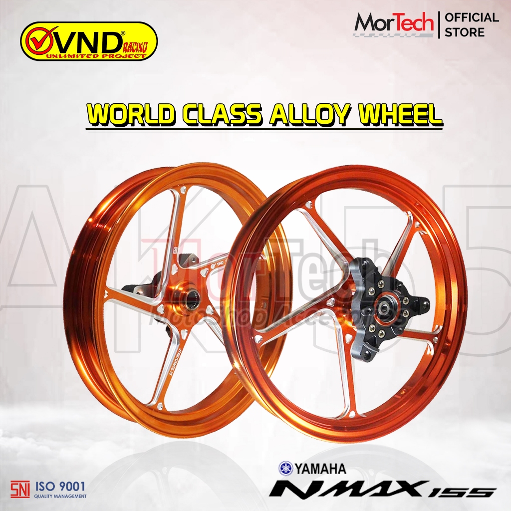 Velg Pelek Racing VND AK55 Enkei Palang 5 Yamaha Nmax Old 2014-2019 / Nmax New 2020 Connected / Aero