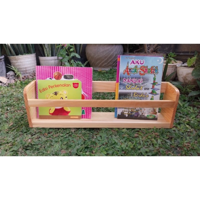 rak buku minimalis rak kayu