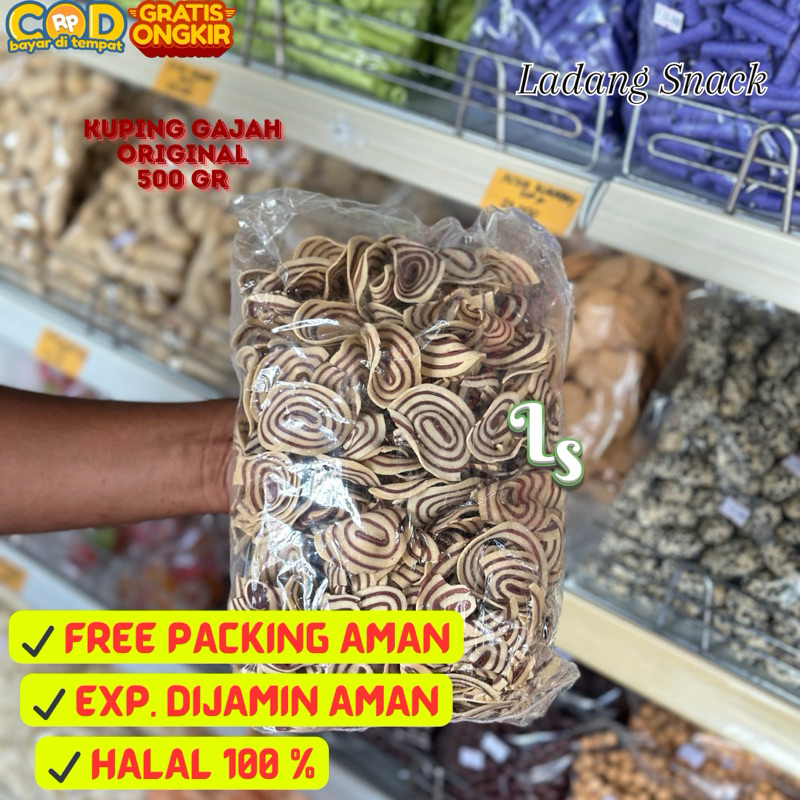 

[500 GR] KUPING GAJAH ORI COKLAT REKOMENDASI RENYAH ENAK MANIS / KUPING TIKUS COKELAT ORI / CENTONG WARNA / CENTONG ORI / LADANG SNACK PEKANBARU / LADANG SNACK PKU / AGEN SNACK PKU