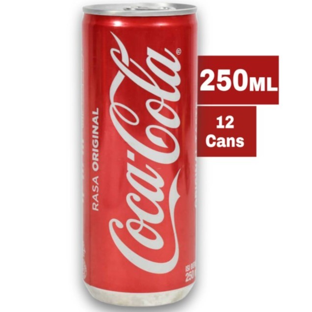 

Coca Cola Original Minuman Soda Soft Drink 250mL x 12 Cans