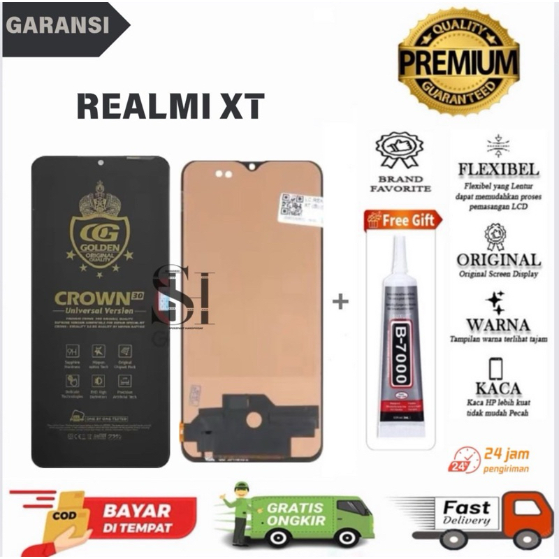 LCD TOUCHSCREEN CROWN REALME XT FULLSET ORIGINAL