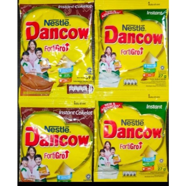 

Susu dancow putih dan coklat renceng isi 10