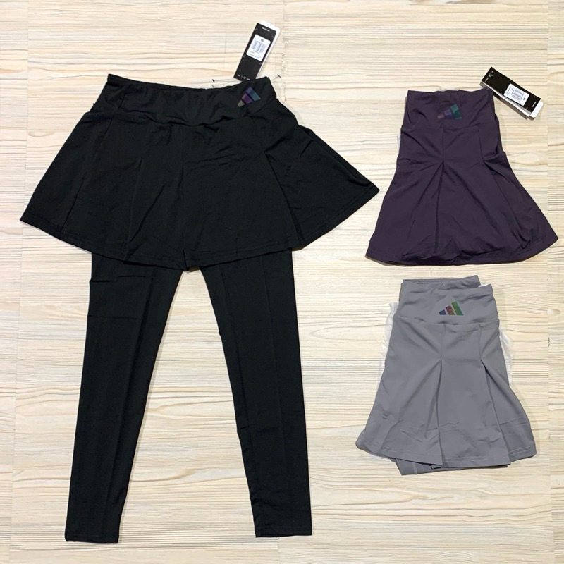 ROK CELANA LEGGING PANJANG LEDIES/WANITA ADIDAS IMPORT PREMIUM HIGH WAIST OLAHRAGA 2 in 1 DOUBLE