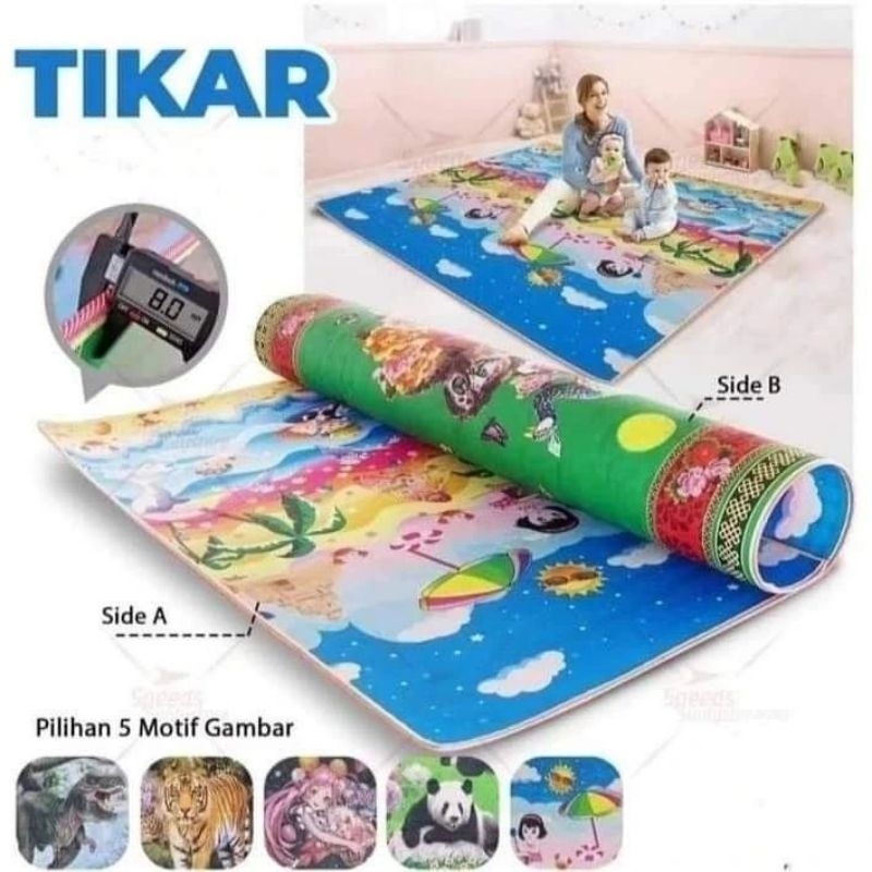 TIKAR SPONS / KARPET SPONS MOTIF BOLAK BALIK