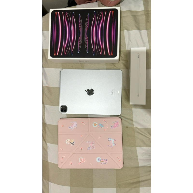 Ipad Pro M2 2022 11 Inchi Gen 4 256 GB Wifi Only Ibox Inter Garansi On Like New + Apple Pencil Gen2