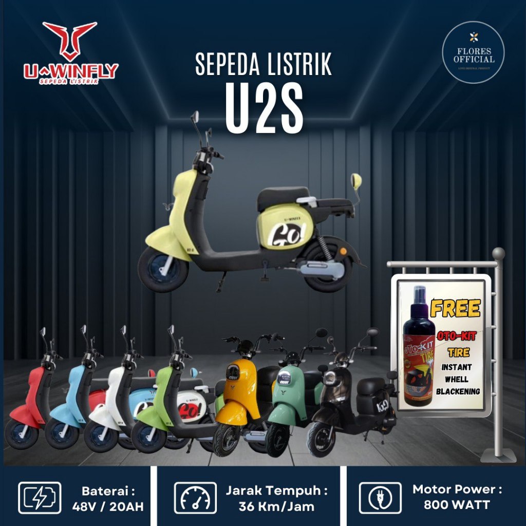 SEPEDA MOTOR LISTRIK UWINFLY U2S GARANSI RESMI