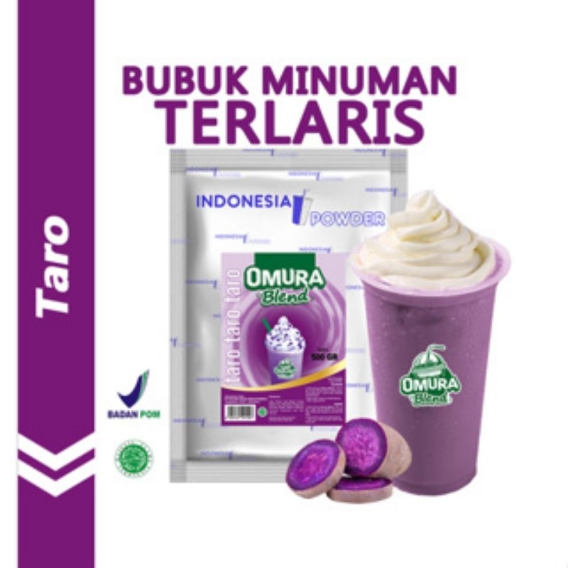 

Bubuk Premium/ Omura Blend Bubuk Minuman Rasa Taro 500 gr / Indonesia Powder / Bubuk Minuman /Bubuk Minuman Boba