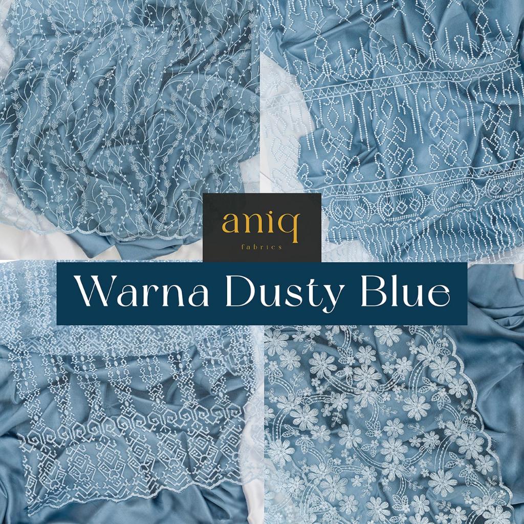 Kain Bridesmaid Paket Bahan Bridesmaid / Seragam Keluarga Pernikahan Brokat Satin - Warna Dusty Blue