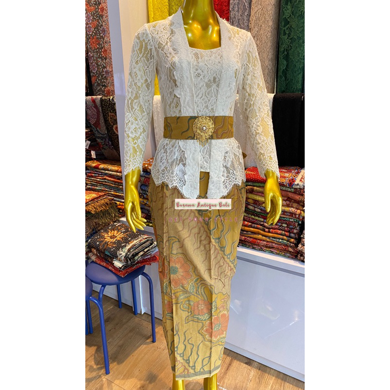 kamen jadi batik premium set selendang obi