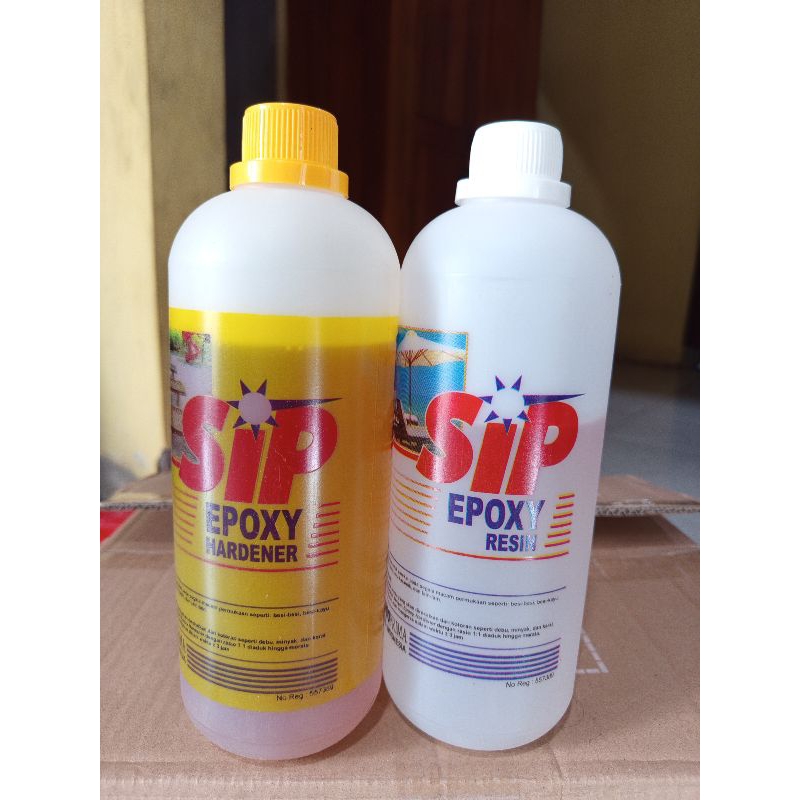 Set Perekat Epoksi Dua Komponen 1 kg Resin dan Pengeras untuk Kayu Logam Keramik