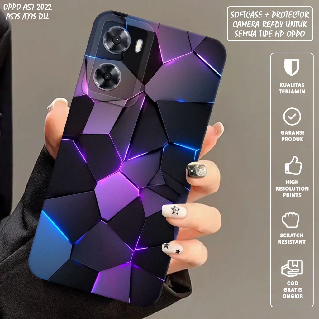 CASE OPPO A57 A57S A77S - Casing Hp Oppo A57 A57S A77S - Softcase Oppo A57 A57S A77S Motif (ABSTRAK)