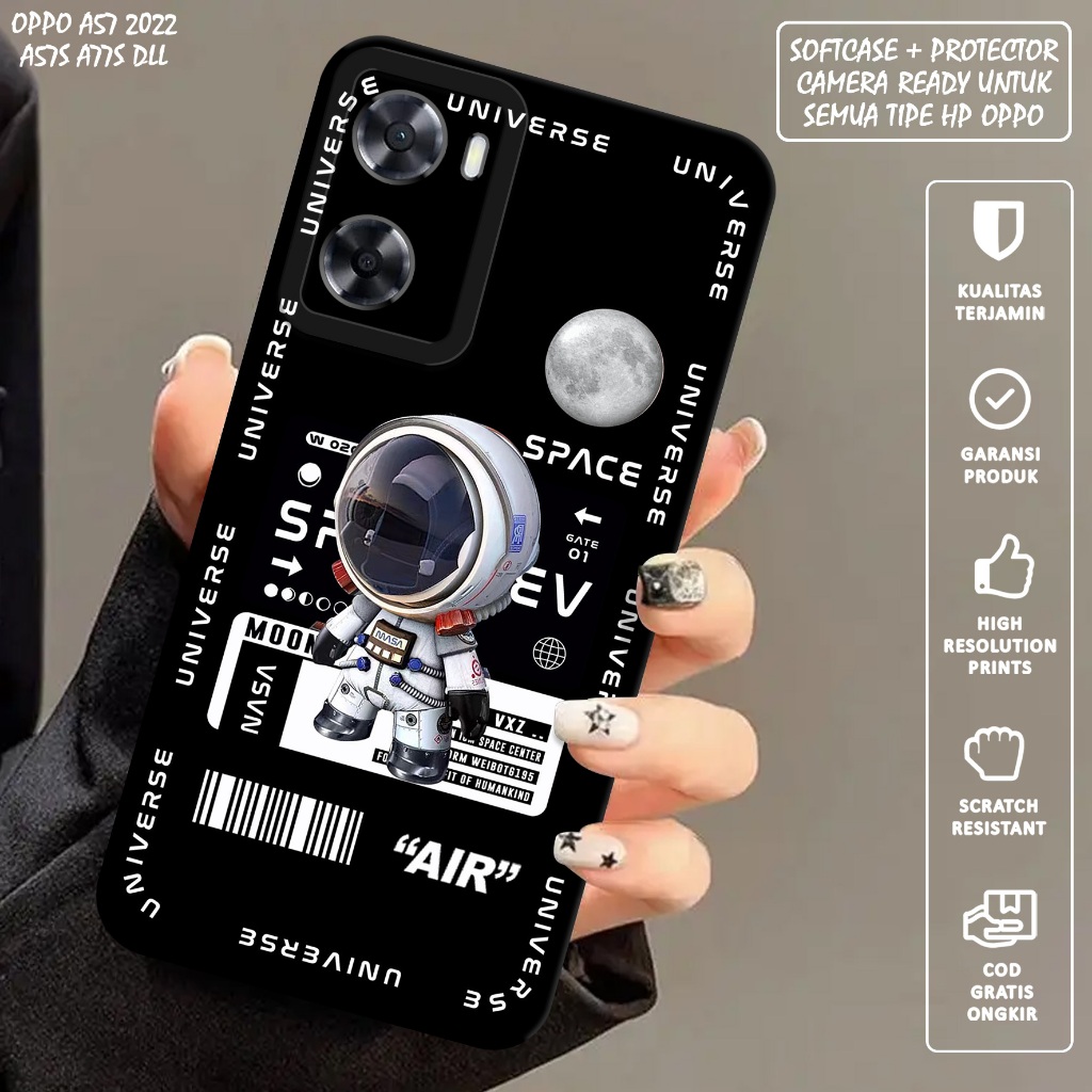 CASE OPPO A57 A57S A77S - Casing Hp Oppo A57 A57S A77S - Softcase Oppo A57 A57S A77S Motif (ASTRONOT
