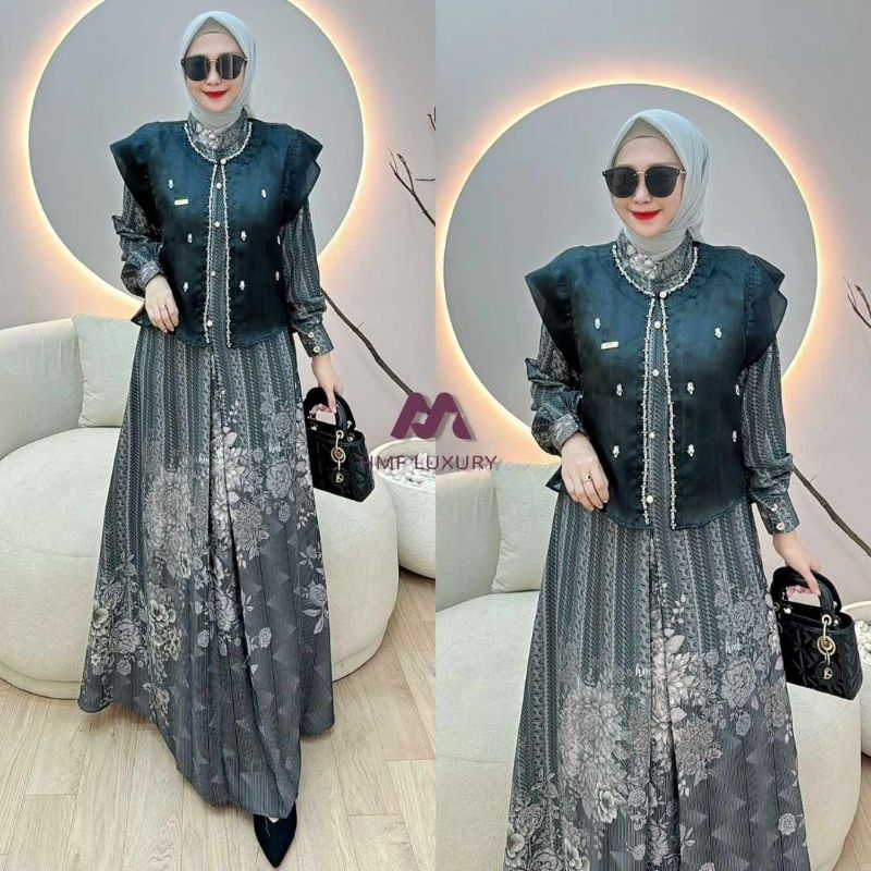 ADIBA DRESS 2 IN 1 BY HMF LUXURY ORIGINAL