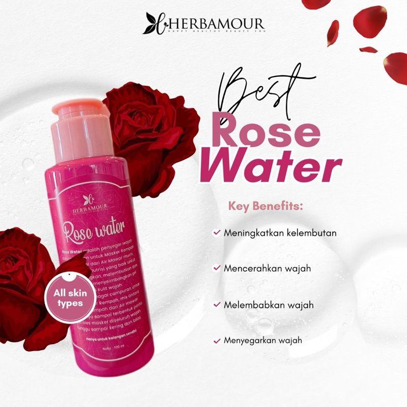 Rose Water Herbamour || Air Mawar Murni