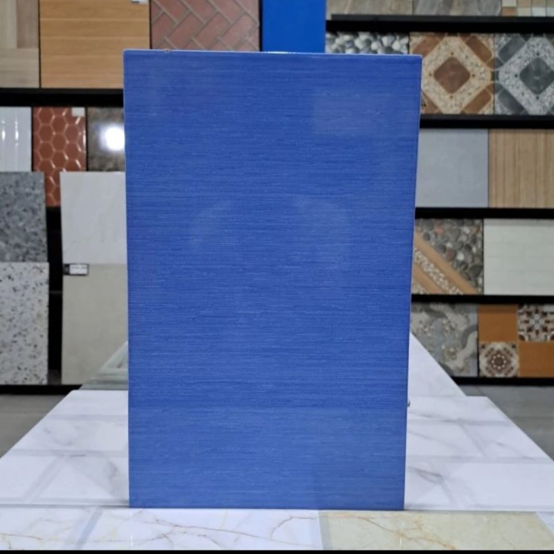 keramik dinding 25x40 Azalia blue signature