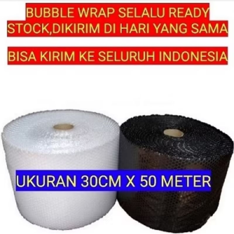 

Bubble Wrap Hitam 30CMx50M dan 40CMx50M