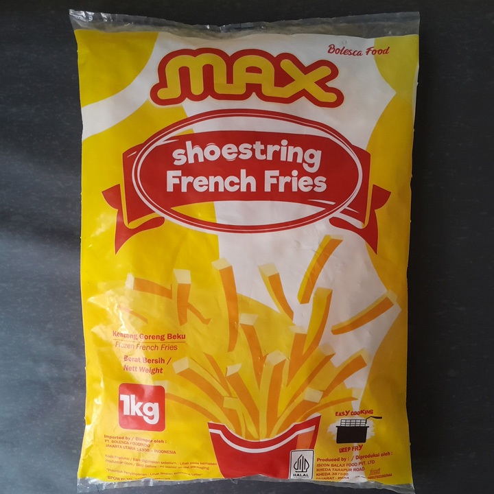 

Max Shoestring French Fries 1kg